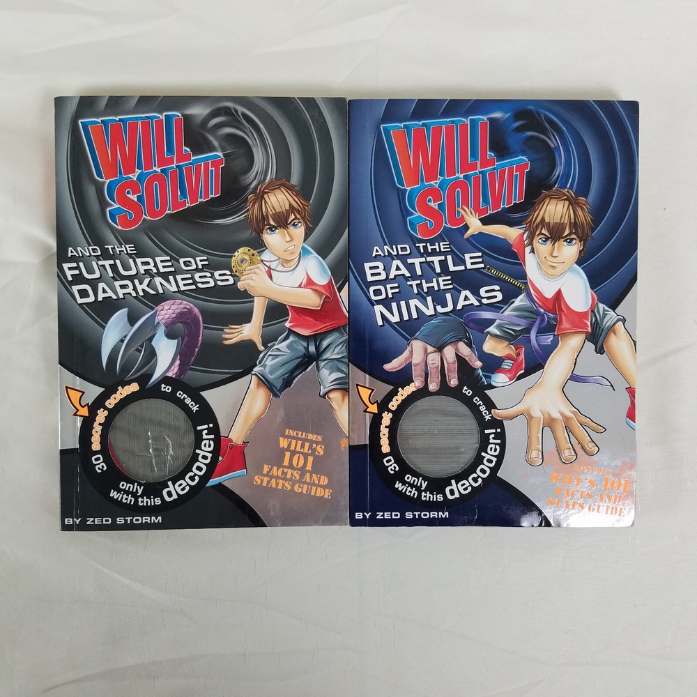 Will Solvit Manga Lot Volumes 8 &‎ 9 Zed Storm English Used Graphic Novel Comic